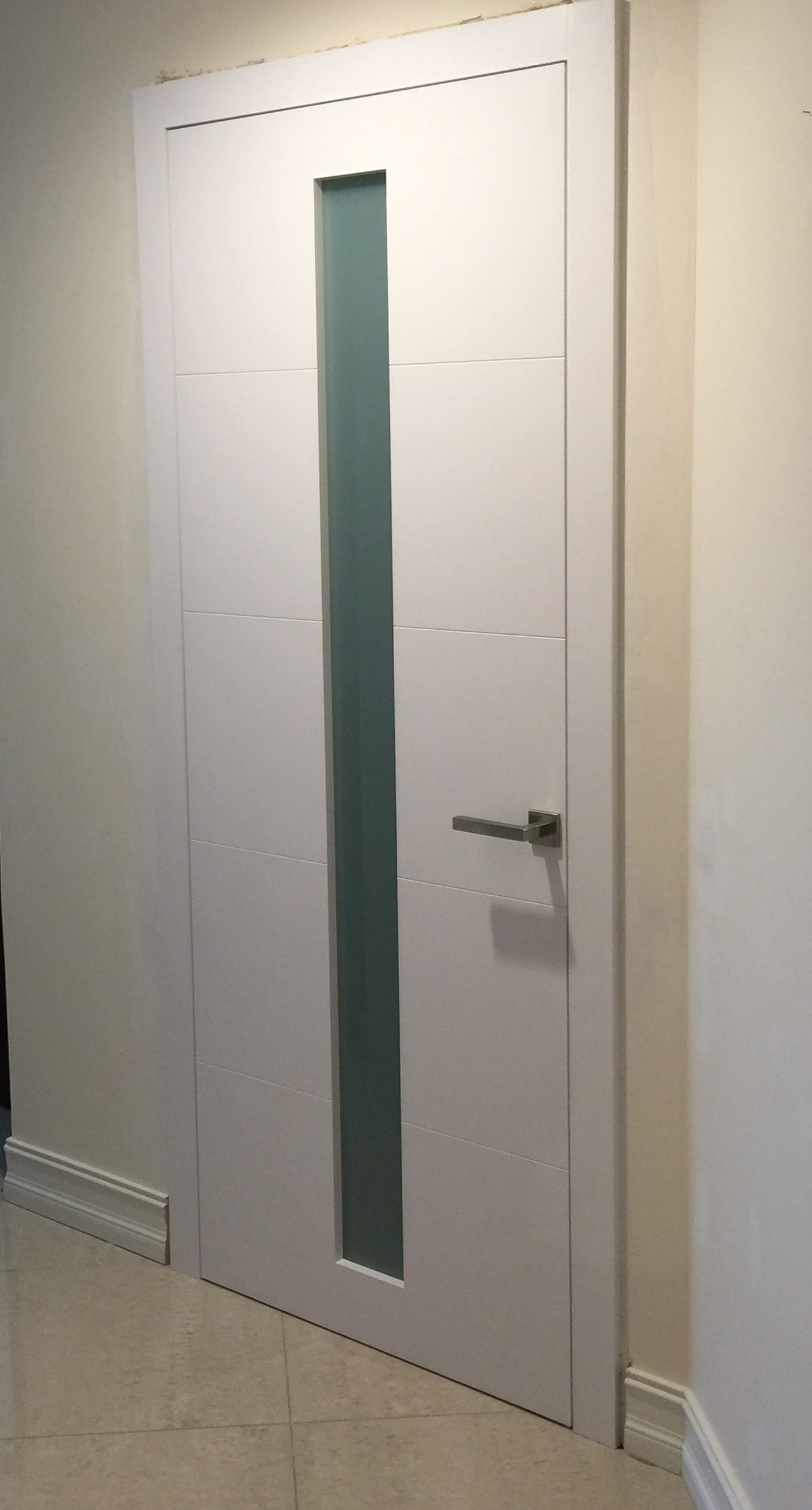 Dayoris Doors modern flush door with casing